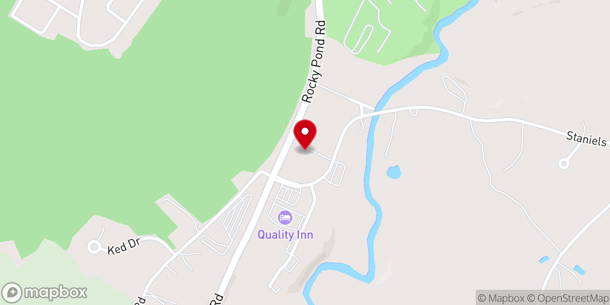 Map showing location of New Beginnings Church