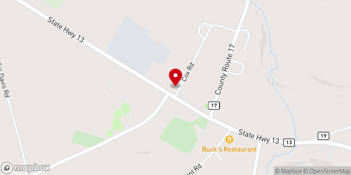 Map showing location of Ranch Of Hope Community Church