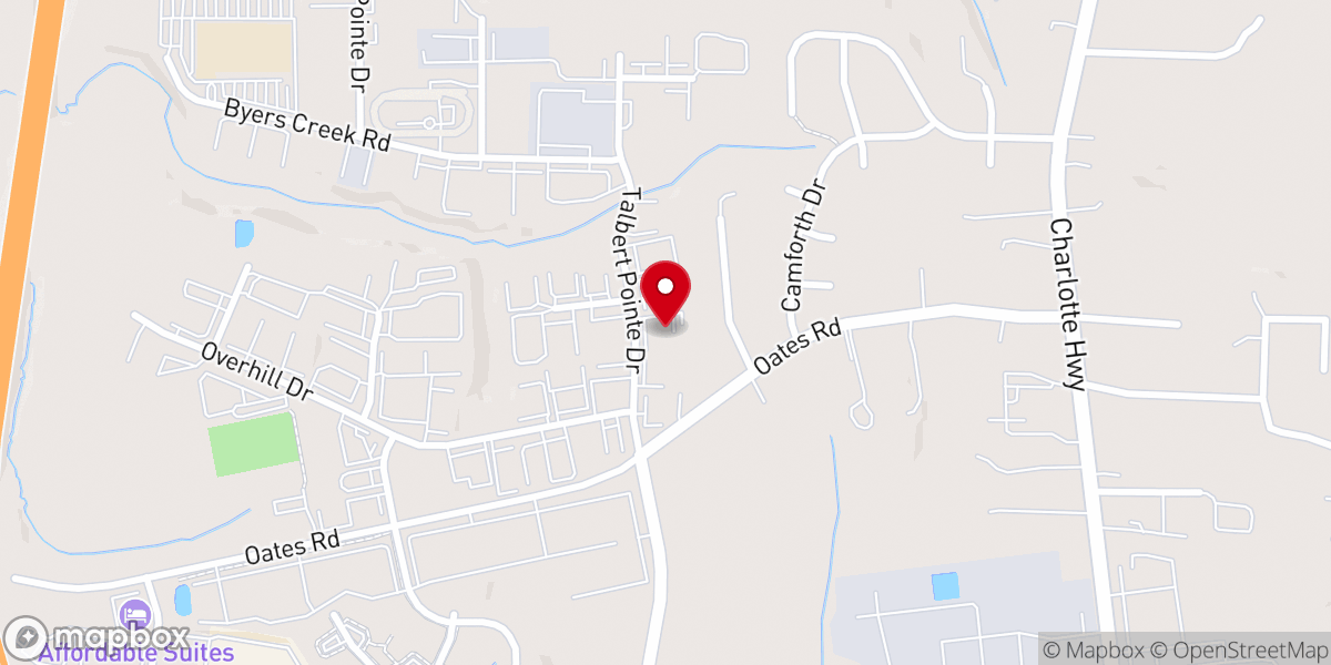 Map showing location of St. Luke Greek Orthodox Church