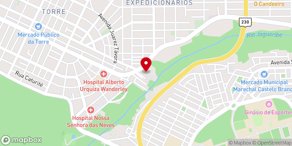 Map showing location of Assembleia de Deus - Padre Hildon Bandeira