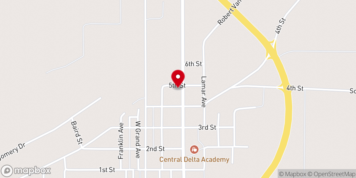 Map showing location of All Saints' Episcopal Church