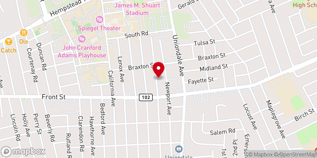 Map showing location of St Michael's Ukrainian Orthodox Church