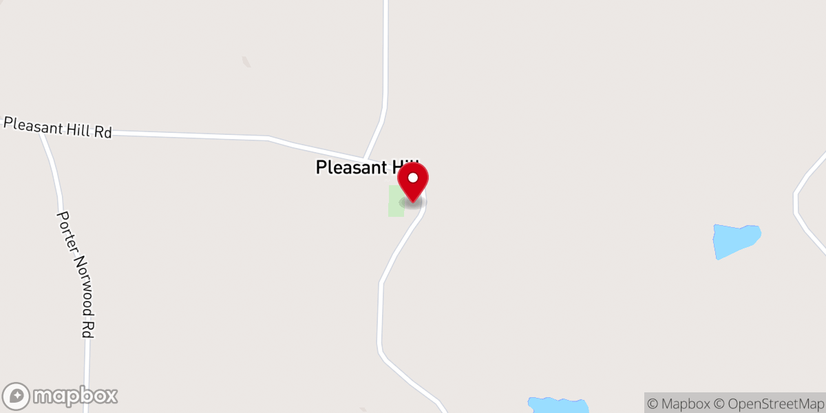Map showing location of Pleasant Hill Methodist Church