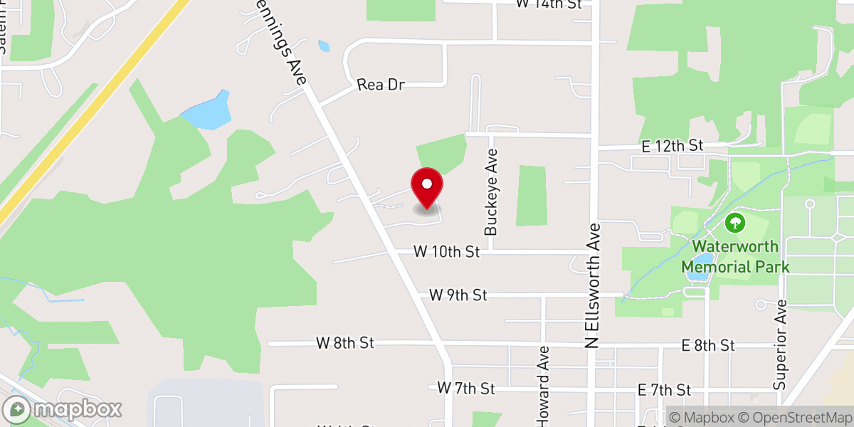 Map showing location of Southeast Friends Church