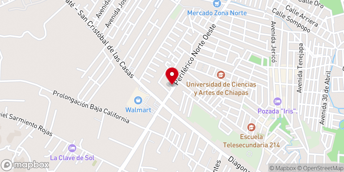 Map showing location of IGLESIA DE JESUCRISTO Jehova es mi pastor palabra miel