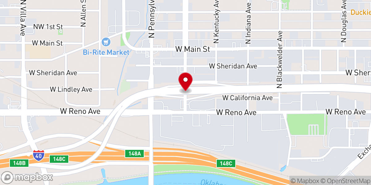 Map showing location of Church Under the Bridge