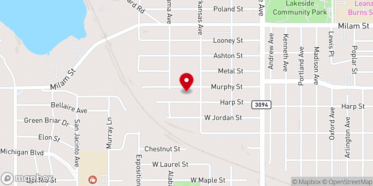 Map showing location of Saint Augustine Baptist Church