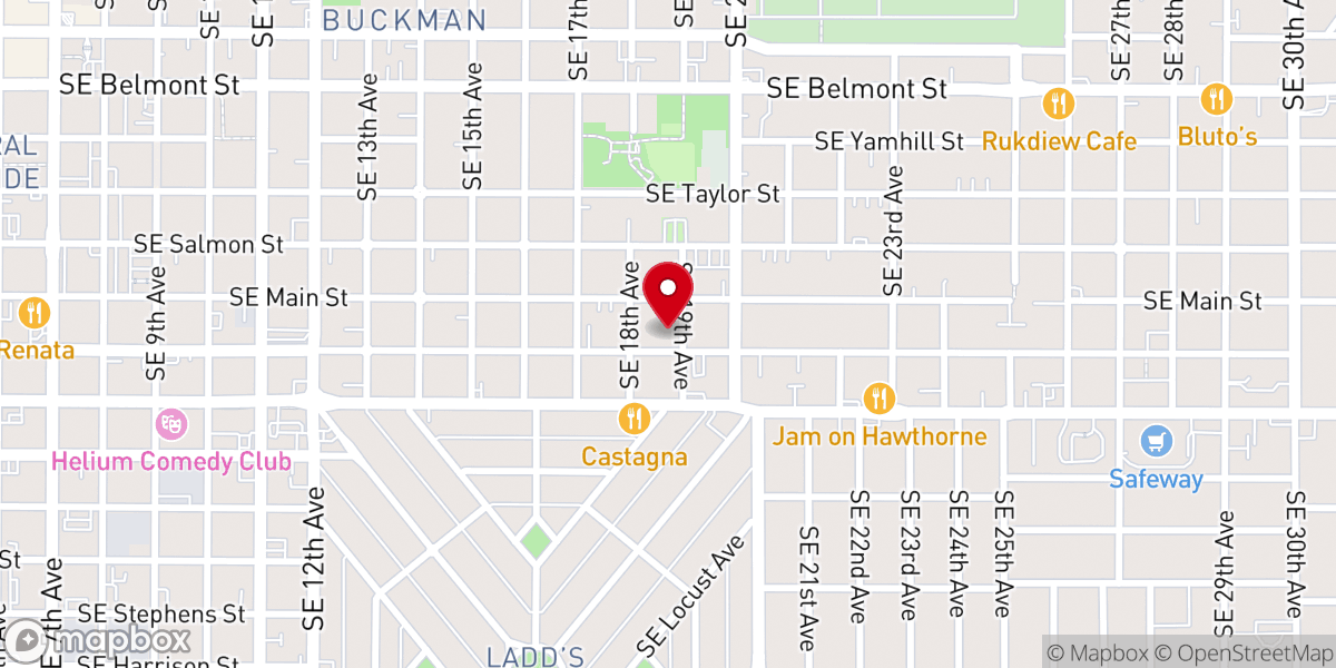 Map showing location of Calvary Chapel Portland City