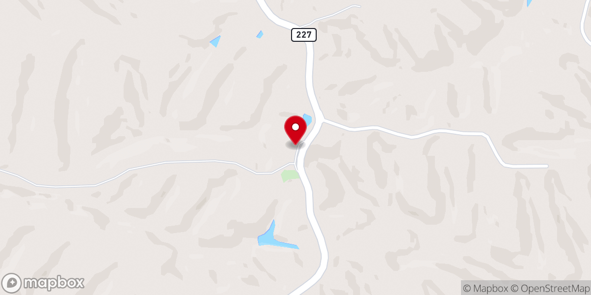 Map showing location of Bethany Christian Church