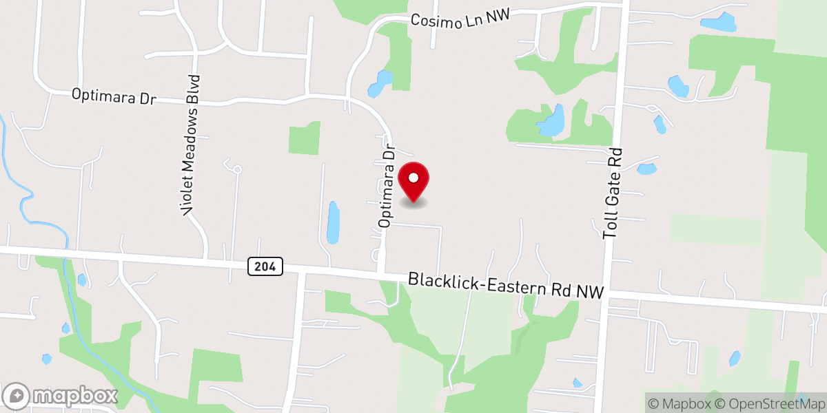 Map showing location of Eagle Rock Church