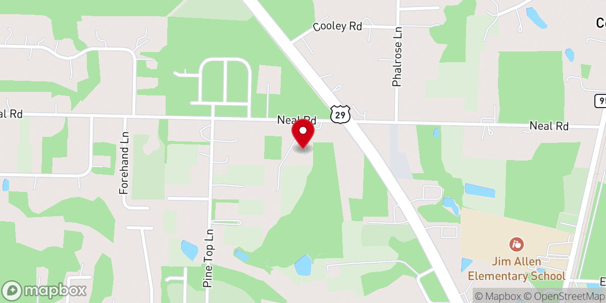 Map showing location of Cross and Crown Baptist Church