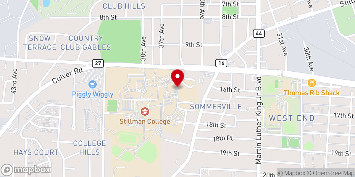 Map showing location of Williamson Prayer Chapel