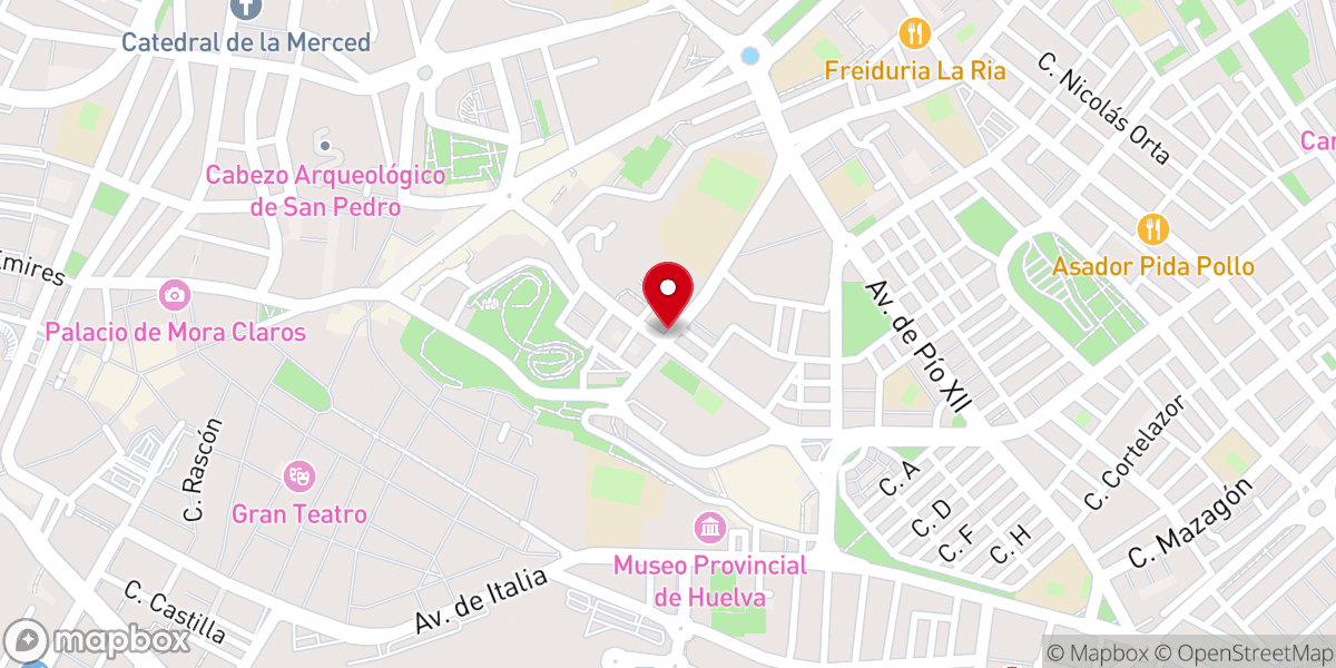 Map showing location of Parroquia San Sebastián