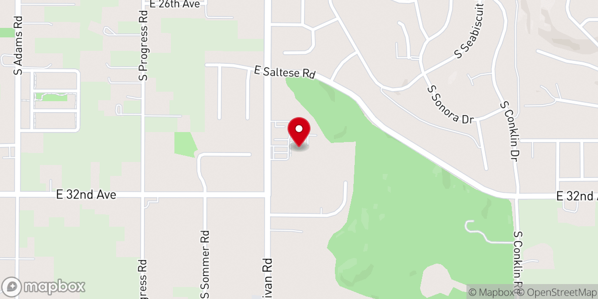 Map showing location of Valley Bible Church