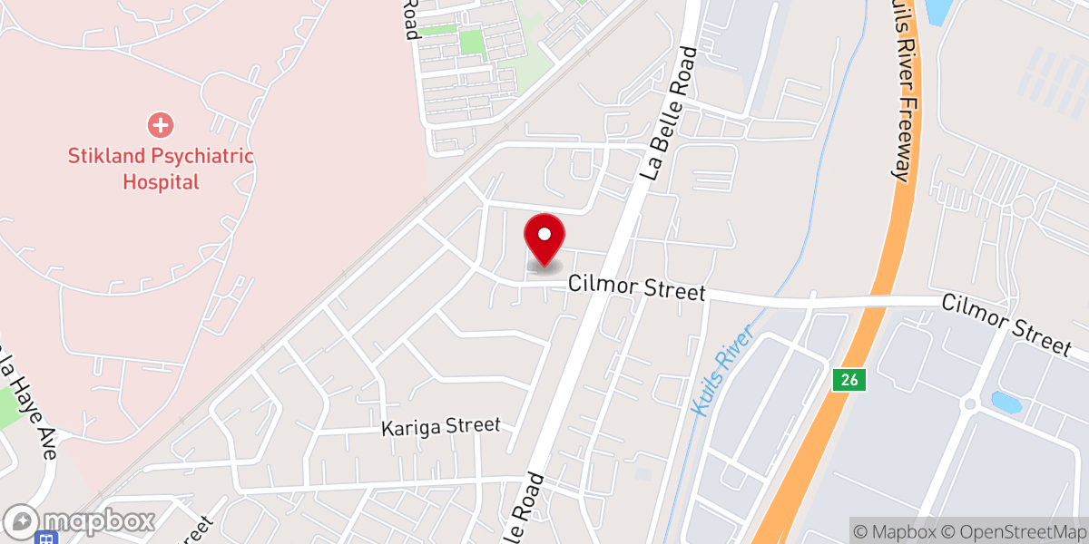 Map showing location of CRC Cape Town.