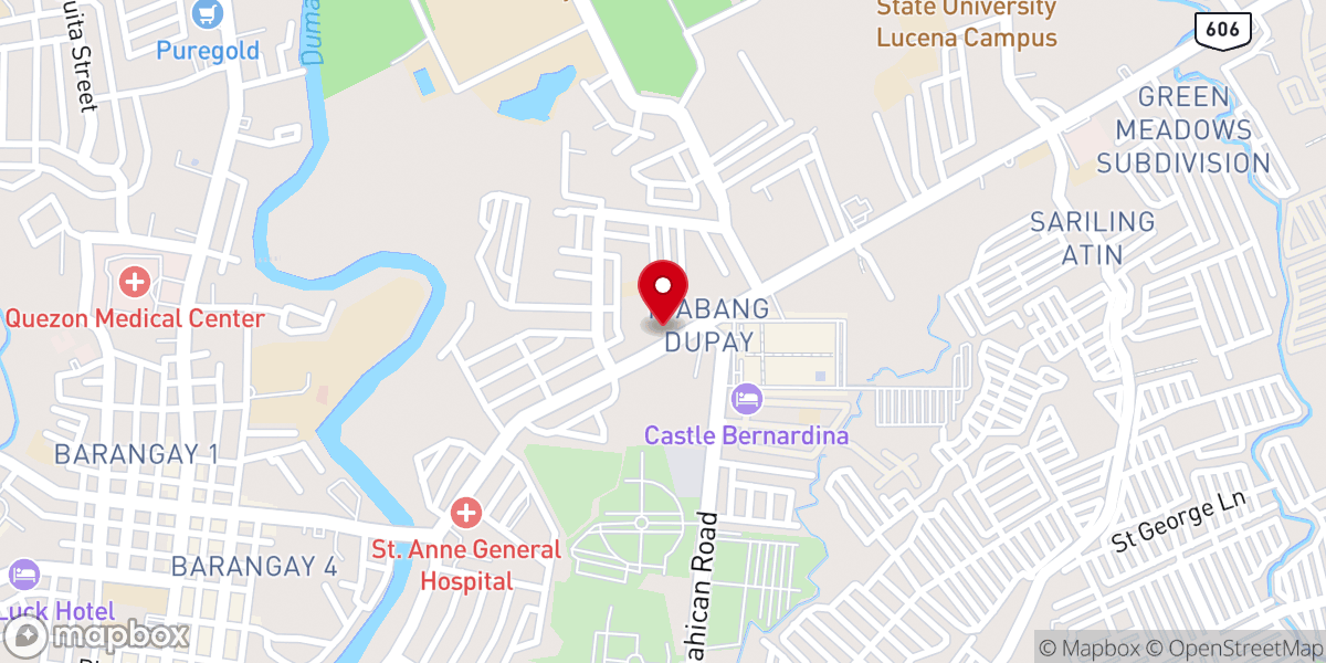 Map showing location of United Pentecostal Church - Isabang, Quezon