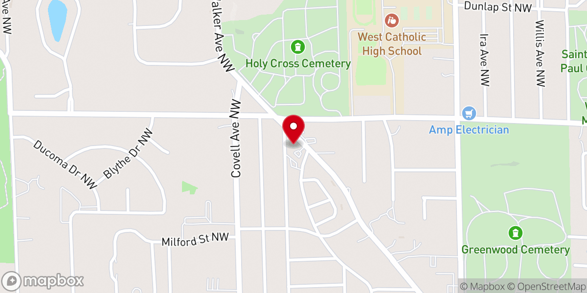Map showing location of Richmond Church