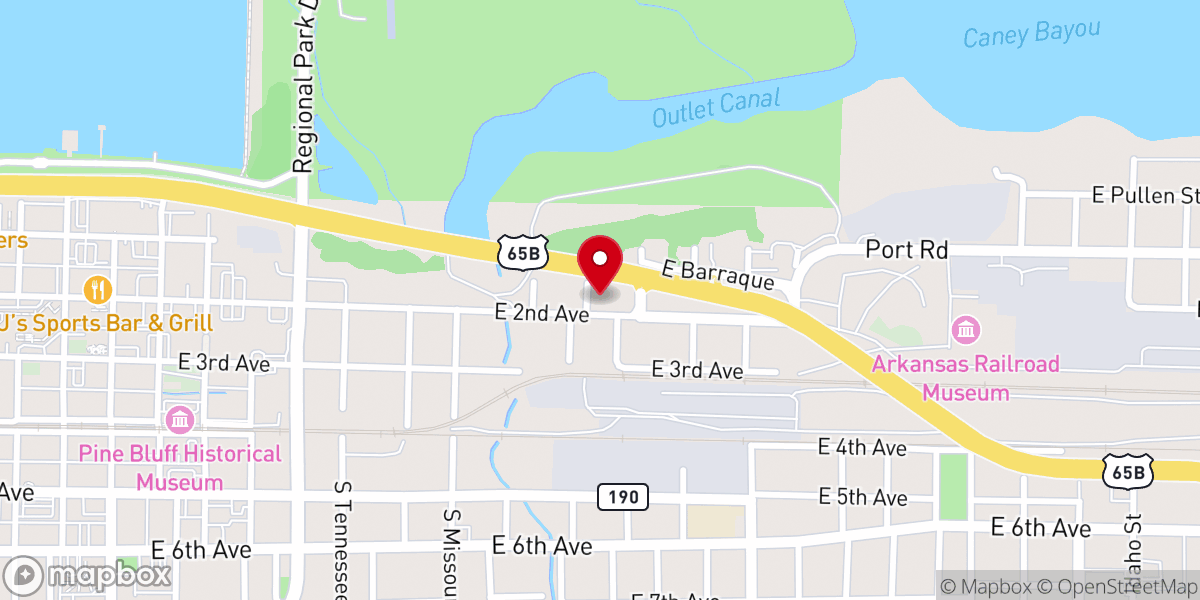 Map showing location of Faith Cathedral