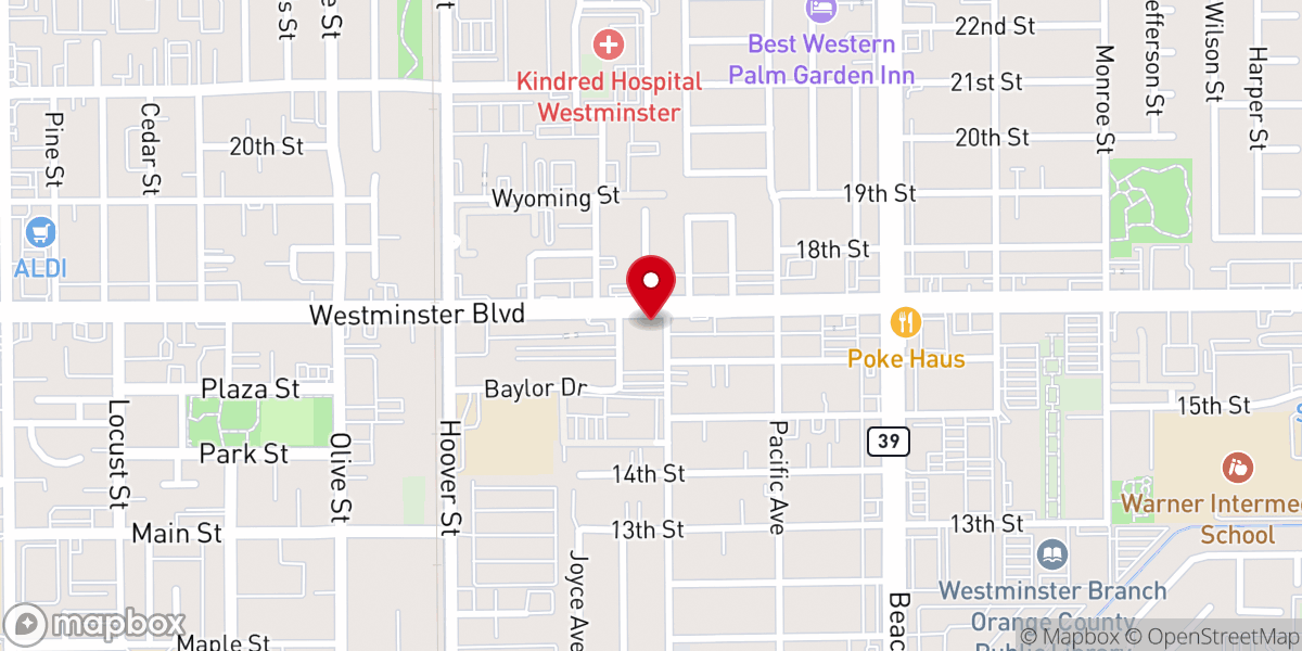 Map showing location of Lighthouse Presbyterian Church