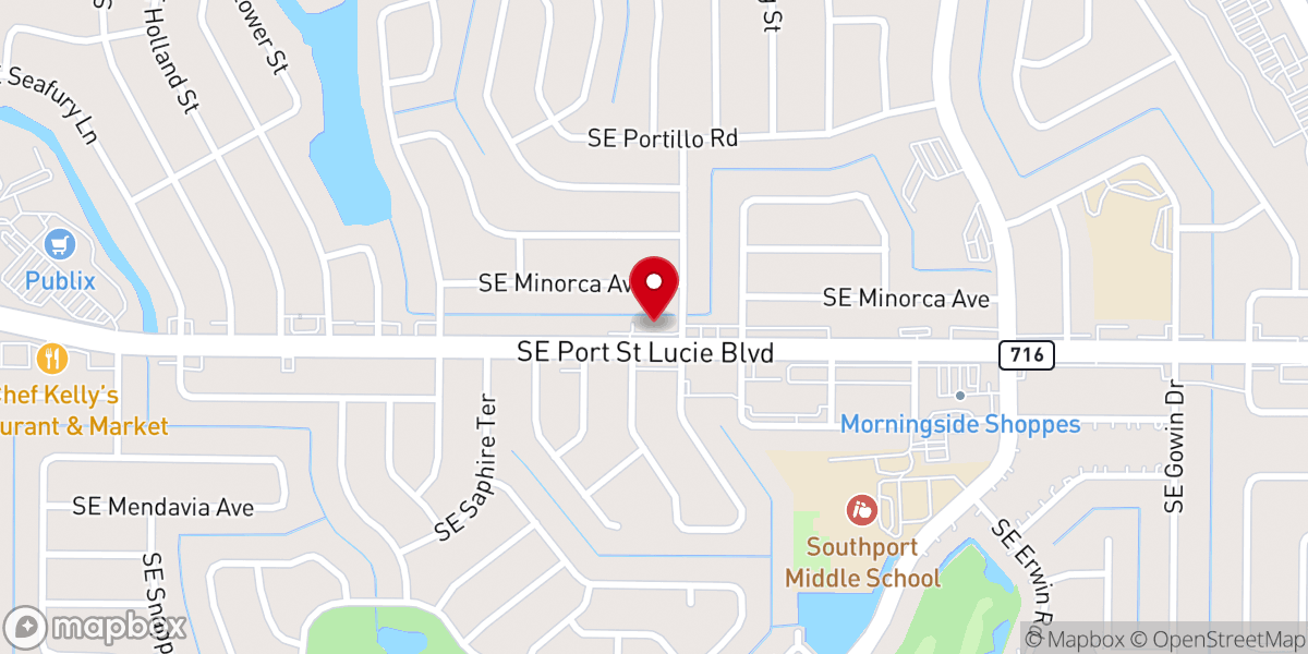 Map showing location of Church of Living God for All Inc