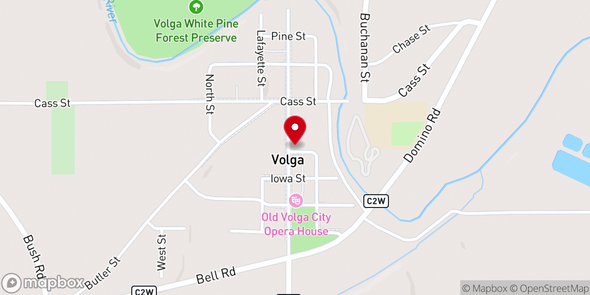 Map showing location of Calvary Bible Church