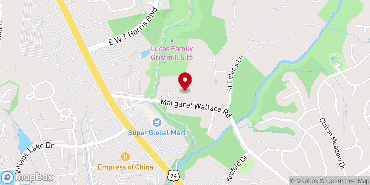 Map showing location of St Michael's Anglican Church