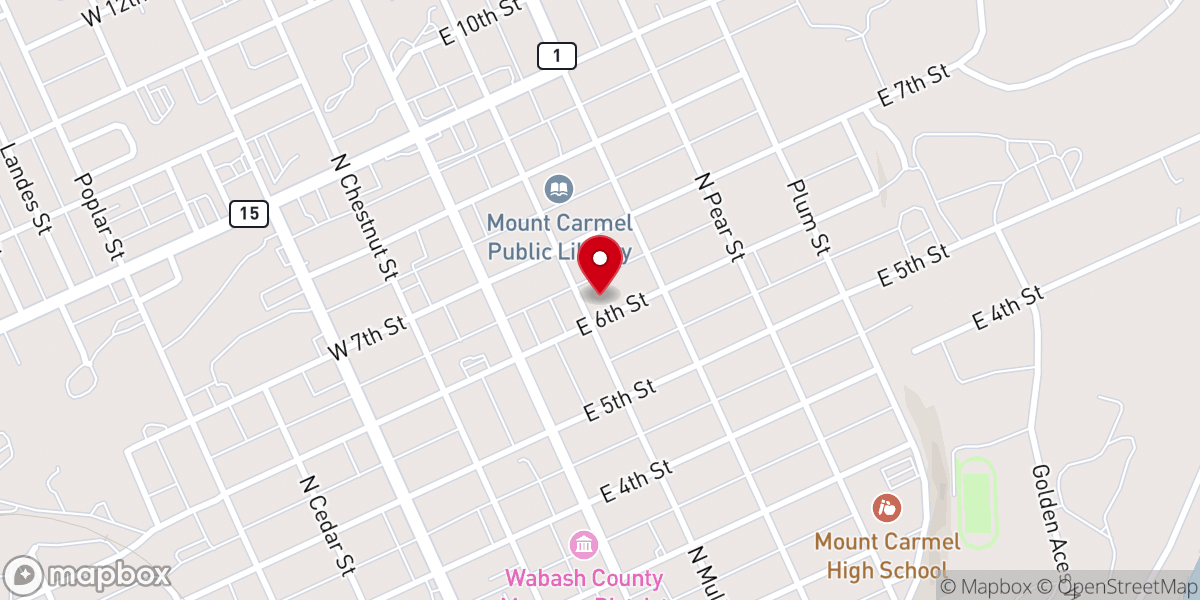 Map showing location of Saint John the Baptist Episcopal Church