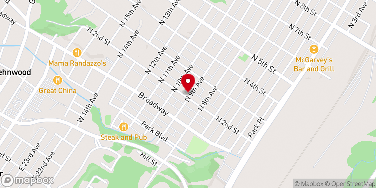 Map showing location of Gospel Sounds Music Ministry Inc