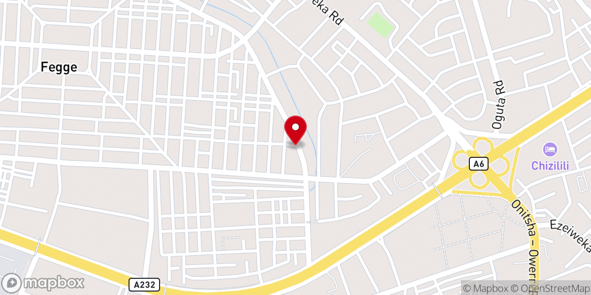 Map showing location of New life Anglican church