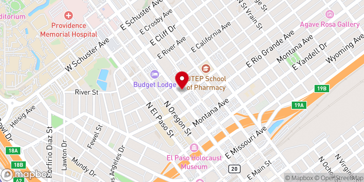 Map showing location of Saint Patrick Cathedral