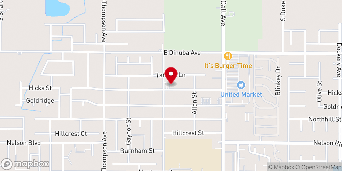 Map showing location of New Hope Family Church