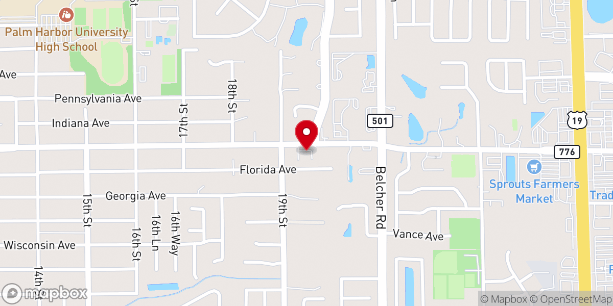 Map showing location of Faith Covenant Theological