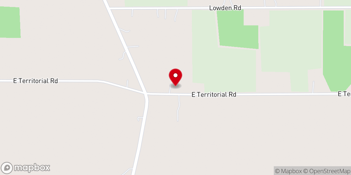 Map showing location of Pleasant Lake Church