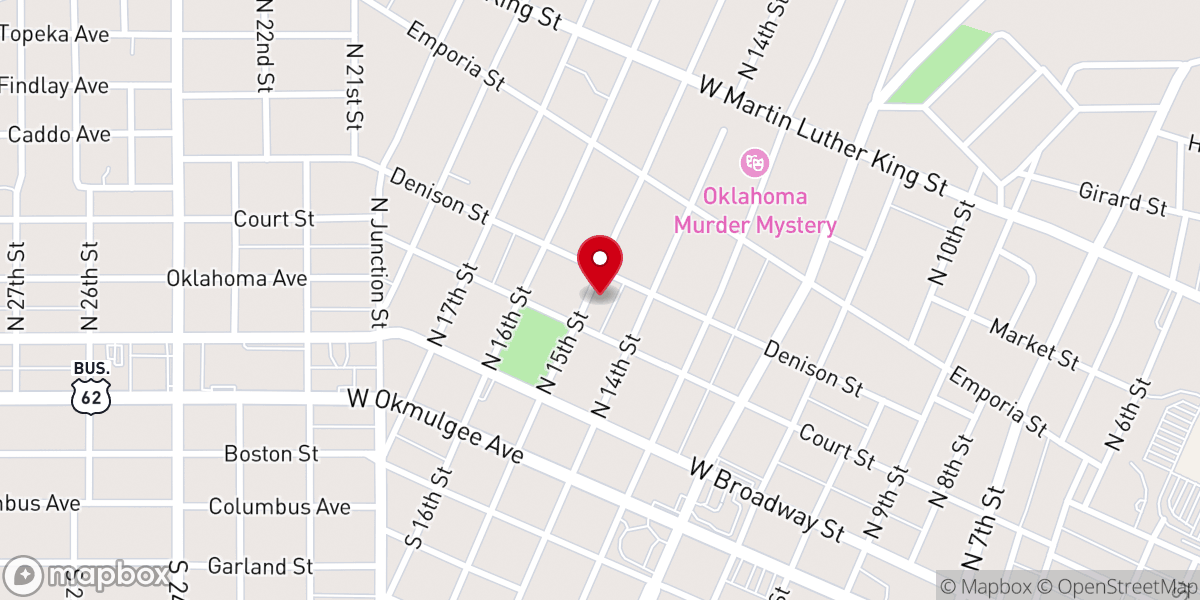 Map showing location of Chosen Ones Inc