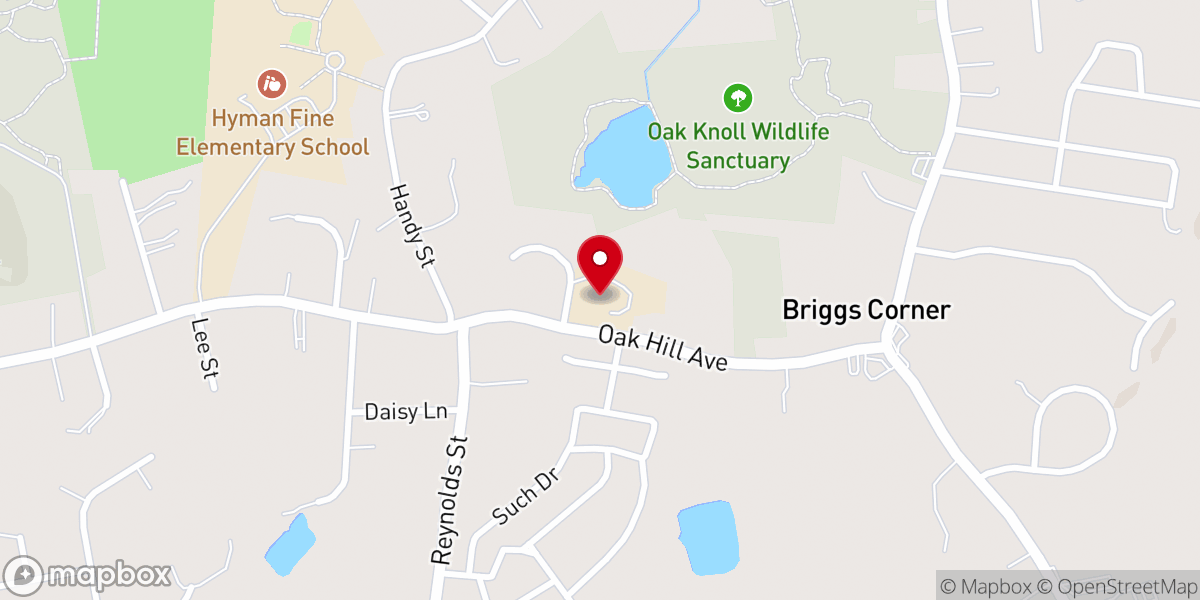 Map showing location of Grace Baptist Christian Academy