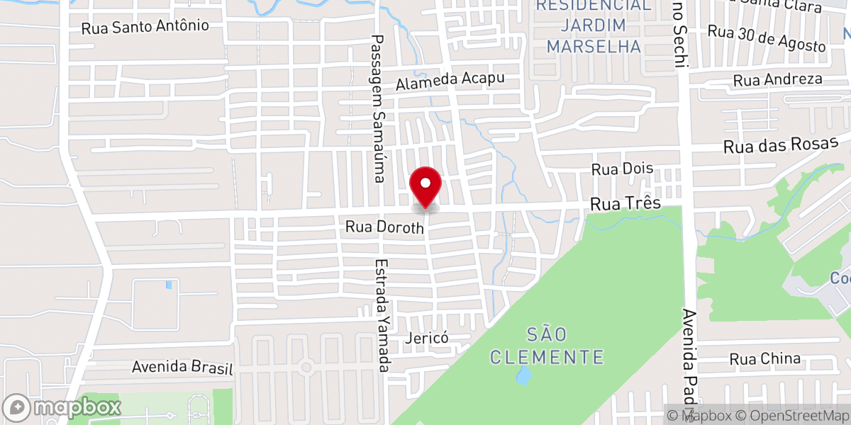 Map showing location of Igreja Pentecostal Do Arrebatamento