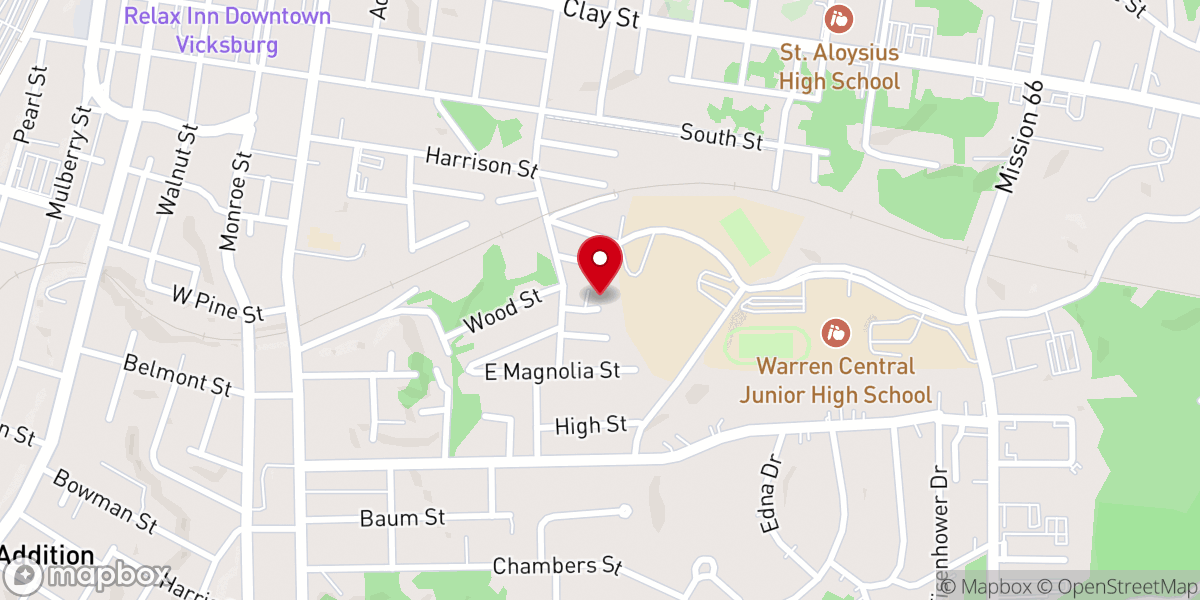 Map showing location of St Paul Missionary Baptist Church