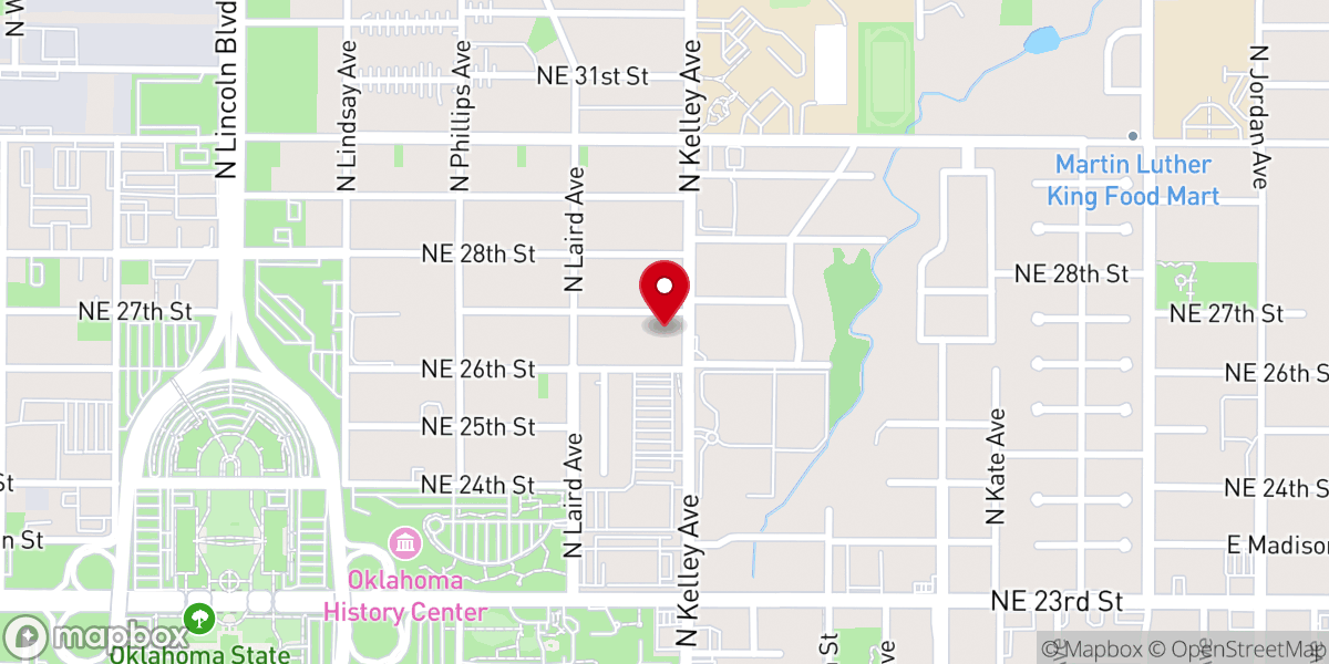 Map showing location of Christ Temple Community Church