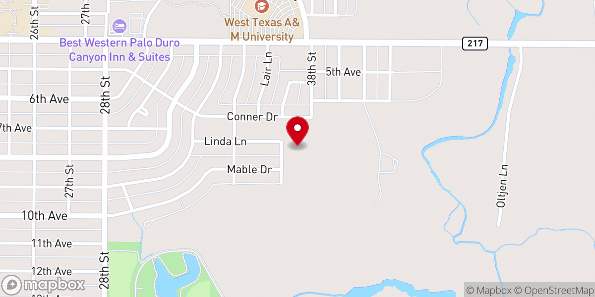 Map showing location of University Church of Christ