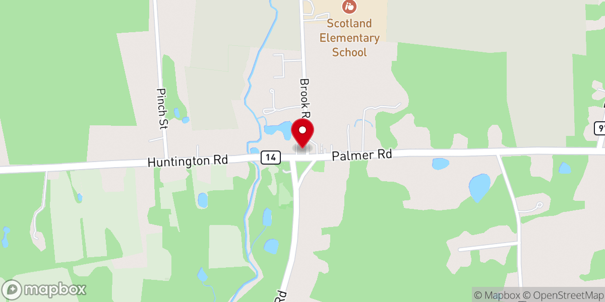 Map showing location of Scotland Congregational Church