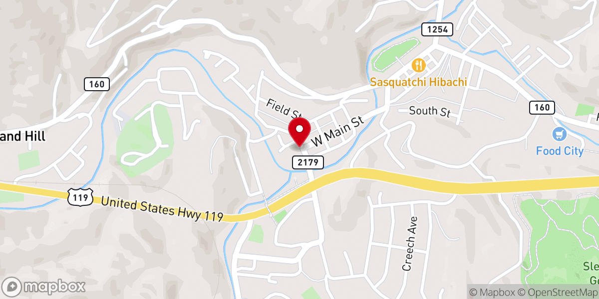 Map showing location of Cumberland United Methodist Church