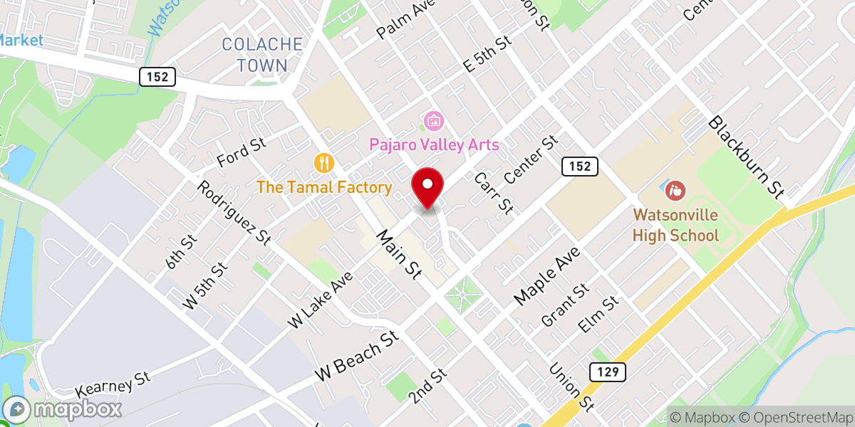 Map showing location of THE FREEDOM CENTER of Watsonville (Freedom Teams)