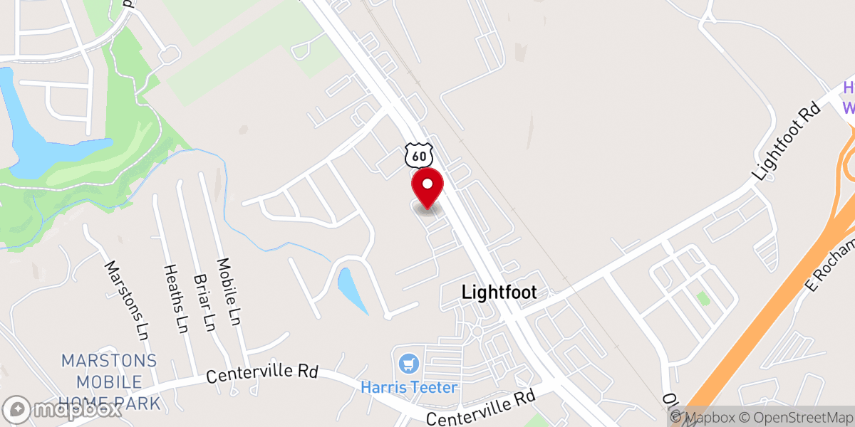 Map showing location of Gospel Way Baptist Church