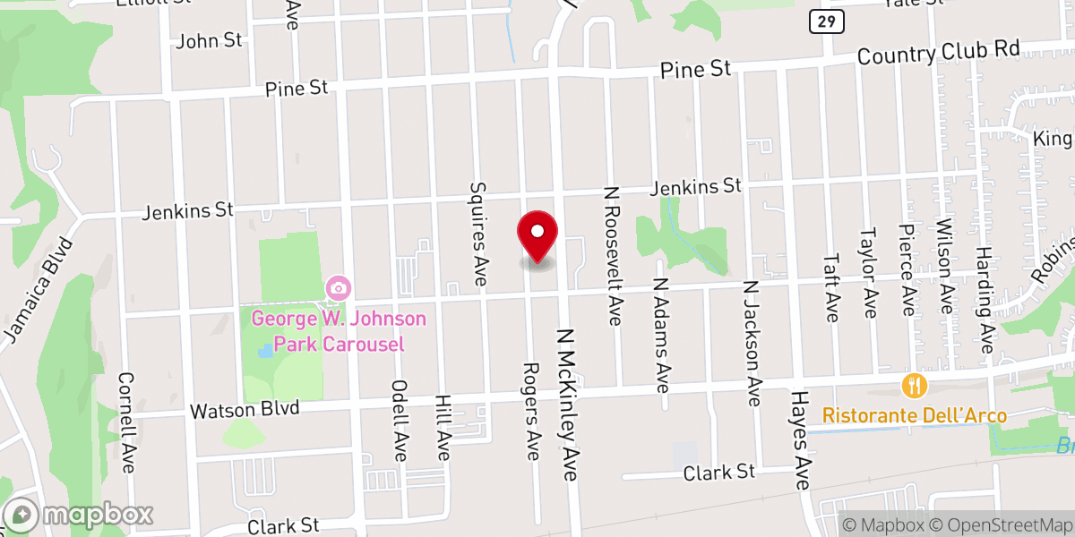 Map showing location of Christian Apostolic Church