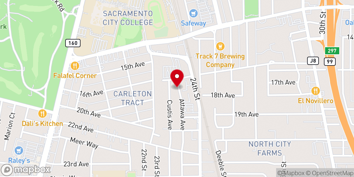 Map showing location of Upper Room Pentecostal Church