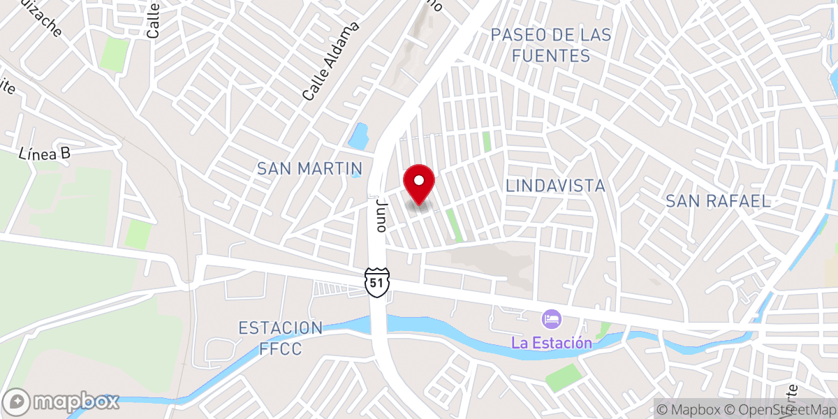Map showing location of iglesia san miguel iciar