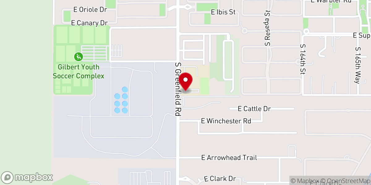 Map showing location of Calvary East Valley