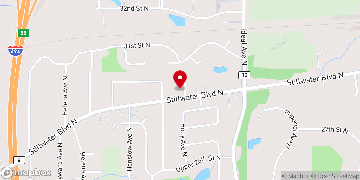 Map showing location of Grace of God Evangelical Lutheran Church