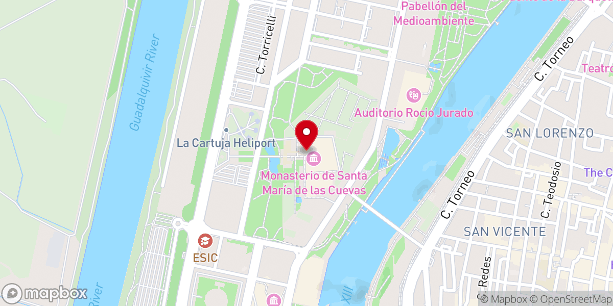 Map showing location of Centro Andaluz de Arte Contemporáneo
