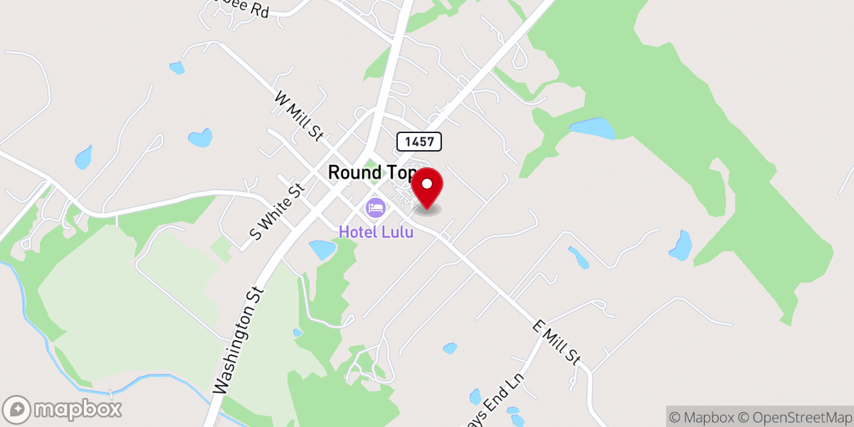 Map showing location of St. Cecilia's Round Top at Haw Creek Chapel